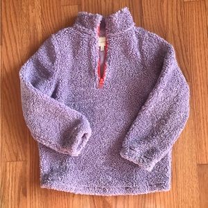Lavender shaggy sweater, size 6, like new